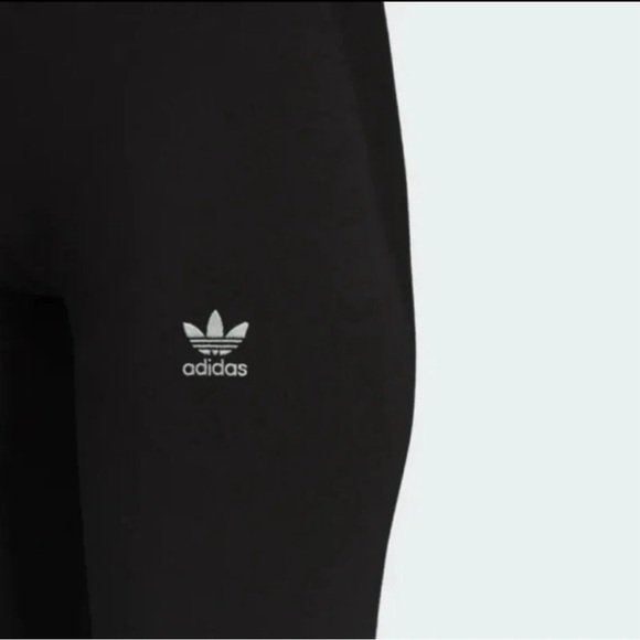 Adidas Originals Tights Leggings with Velvet Logo in (BLACK/MINT) (XS) - Picture 6 of 10